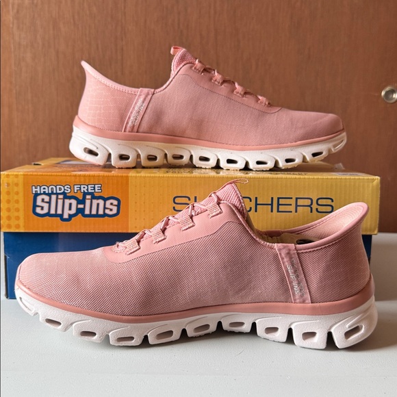 Skechers Women's Pink Athletic Slip-ins - Picture 2 of 8